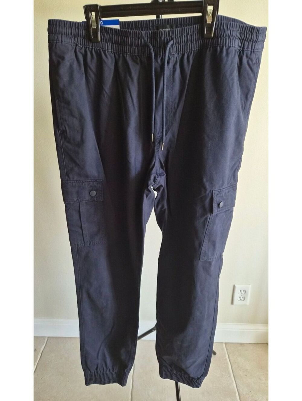 Buffalo David Bitton Men's Navy Jogger Pants Size Large 170